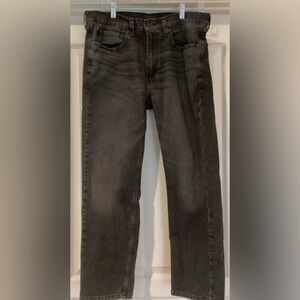 Levi's 505 Red Tab Washed Black Denim Mens Jean size 34 x 29